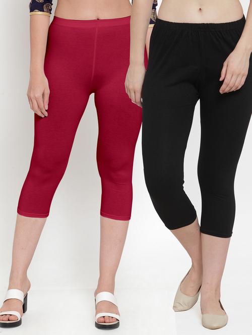 pack of 2 multi colored capri leggings - 19757400 - Standard Image - 0