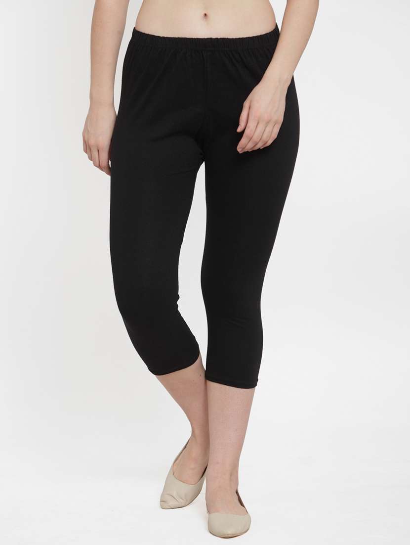 pack of 2 solid capri leggings  - 19757409 -  Standard Image - 3