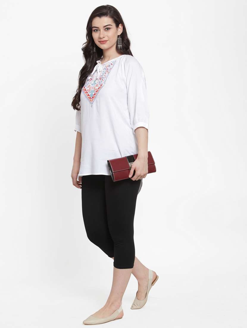 pack of 2 solid capri leggings  - 19757409 -  Standard Image - 5