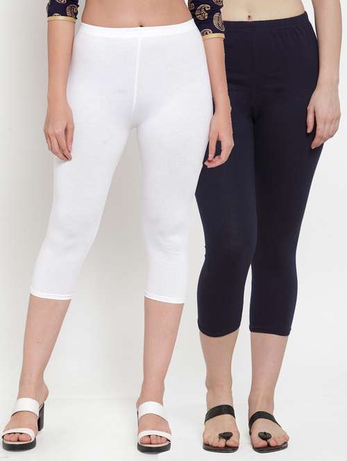 pack of 2 solid capri leggings - 19757421 - Standard Image - 0