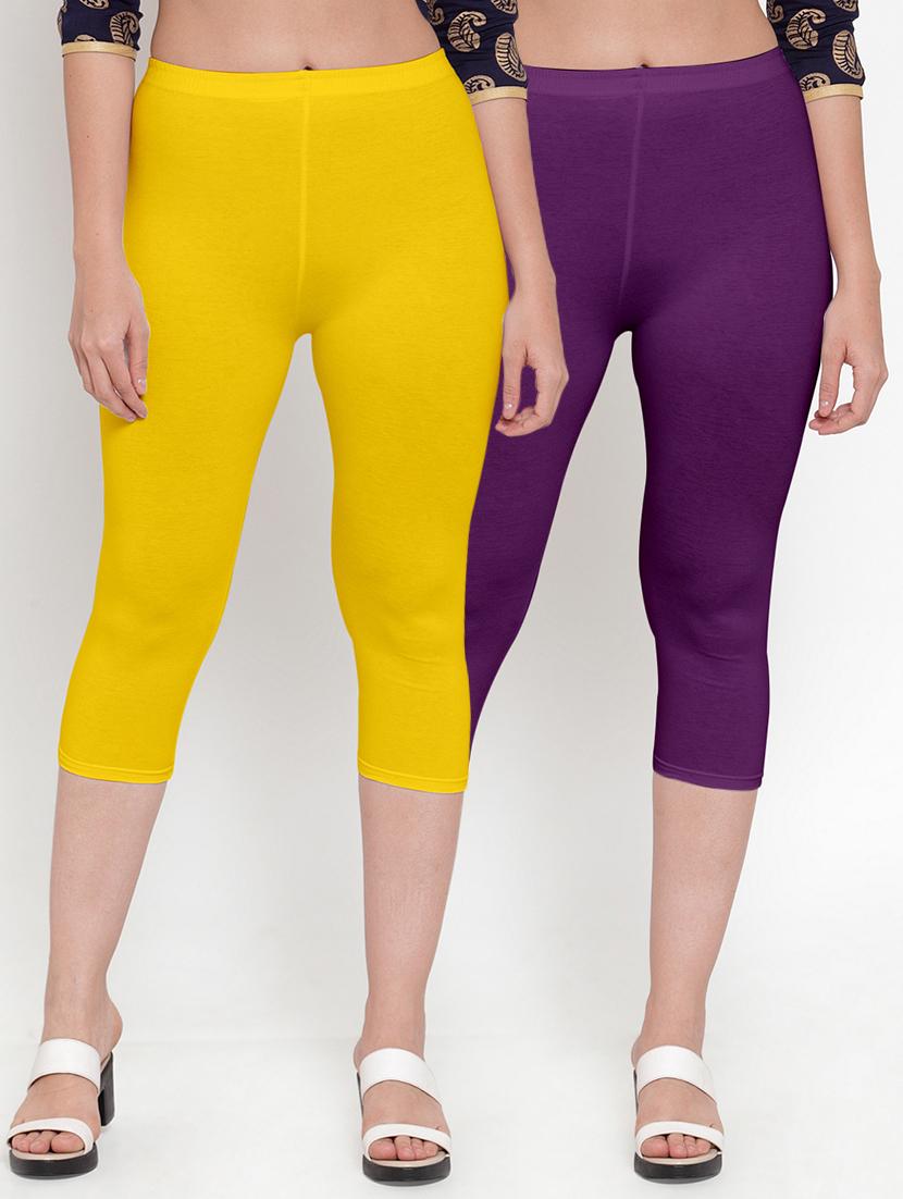 gracit women's capri leggings combo - 19757482 -  Zoom Image - 0