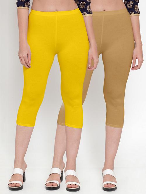 gracit women's capri leggings combo - 19757487 -  Standard Image - 0