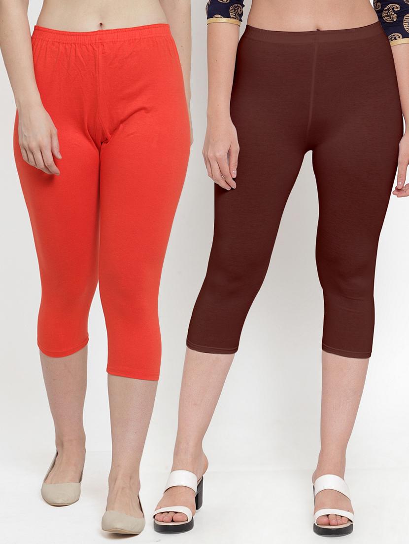gracit women's capri leggings combo - 19757509 -  Zoom Image - 0