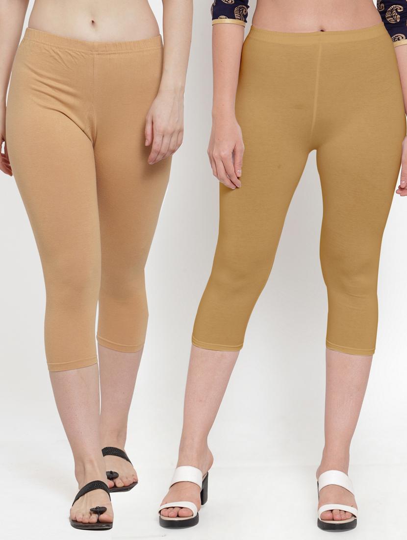 pack of 2 solid capri leggings - 19757523 - Zoom Image - 0