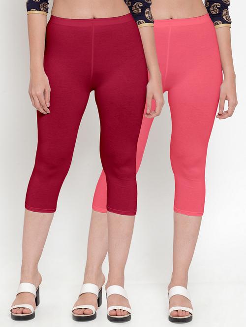 gracit women's capri leggings combo - 19757536 -  Standard Image - 0