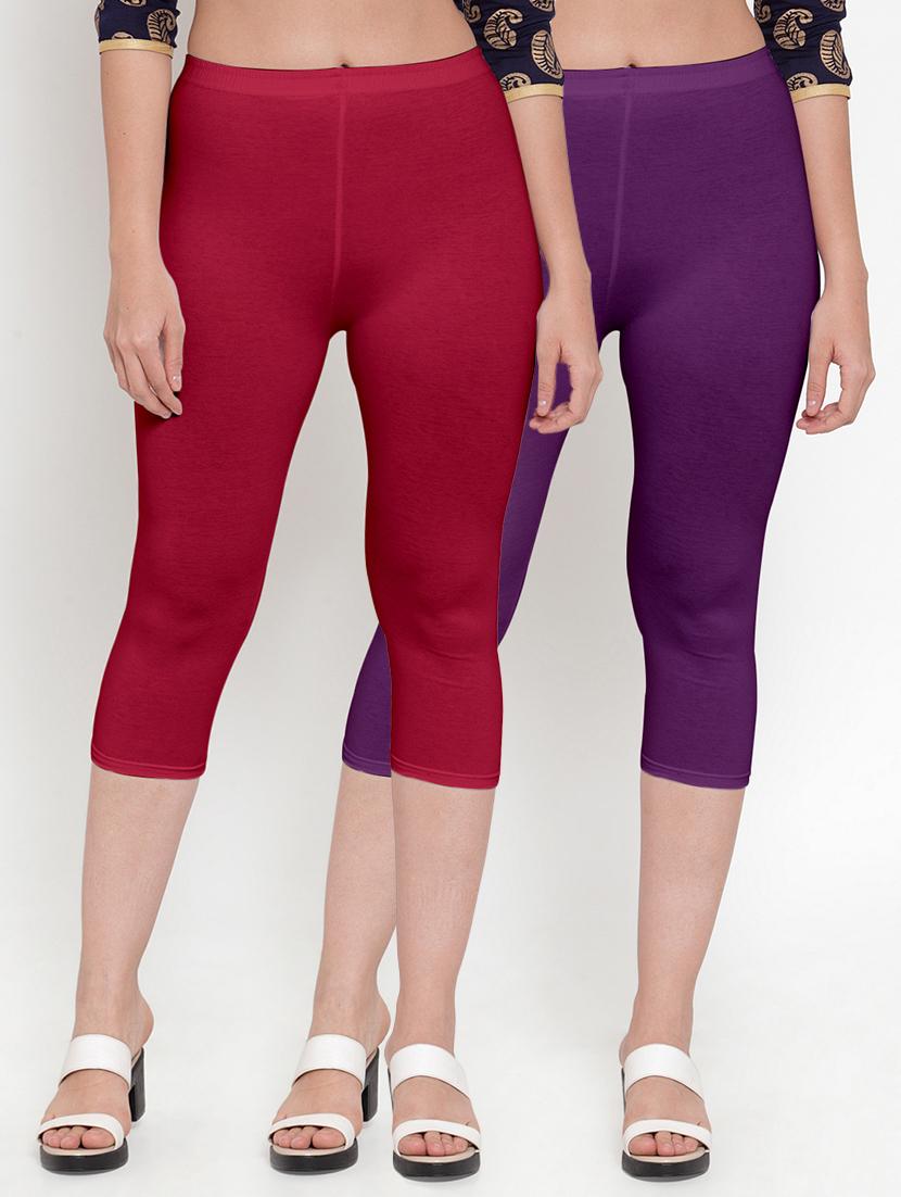 gracit women's capri leggings combo - 19757537 -  Zoom Image - 0