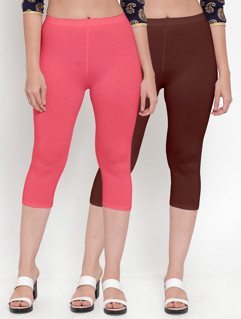 gracit women's capri leggings combo - 19757547 - Zoom Image - 0