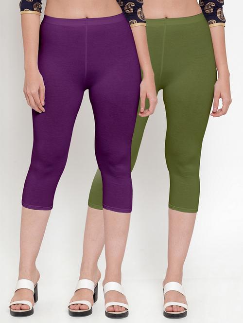 gracit women's capri leggings combo - 19757558 -  Standard Image - 0