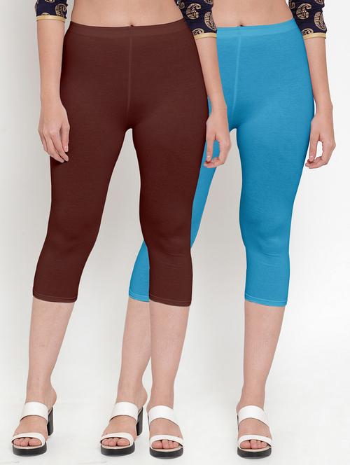 gracit women's capri leggings combo - 19757566 -  Standard Image - 0