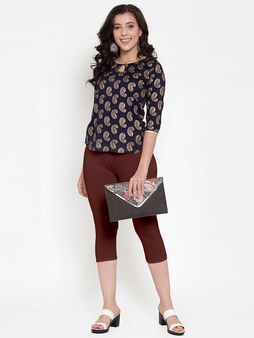 gracit women's capri leggings combo - 19757567 -  Standard Image - 5