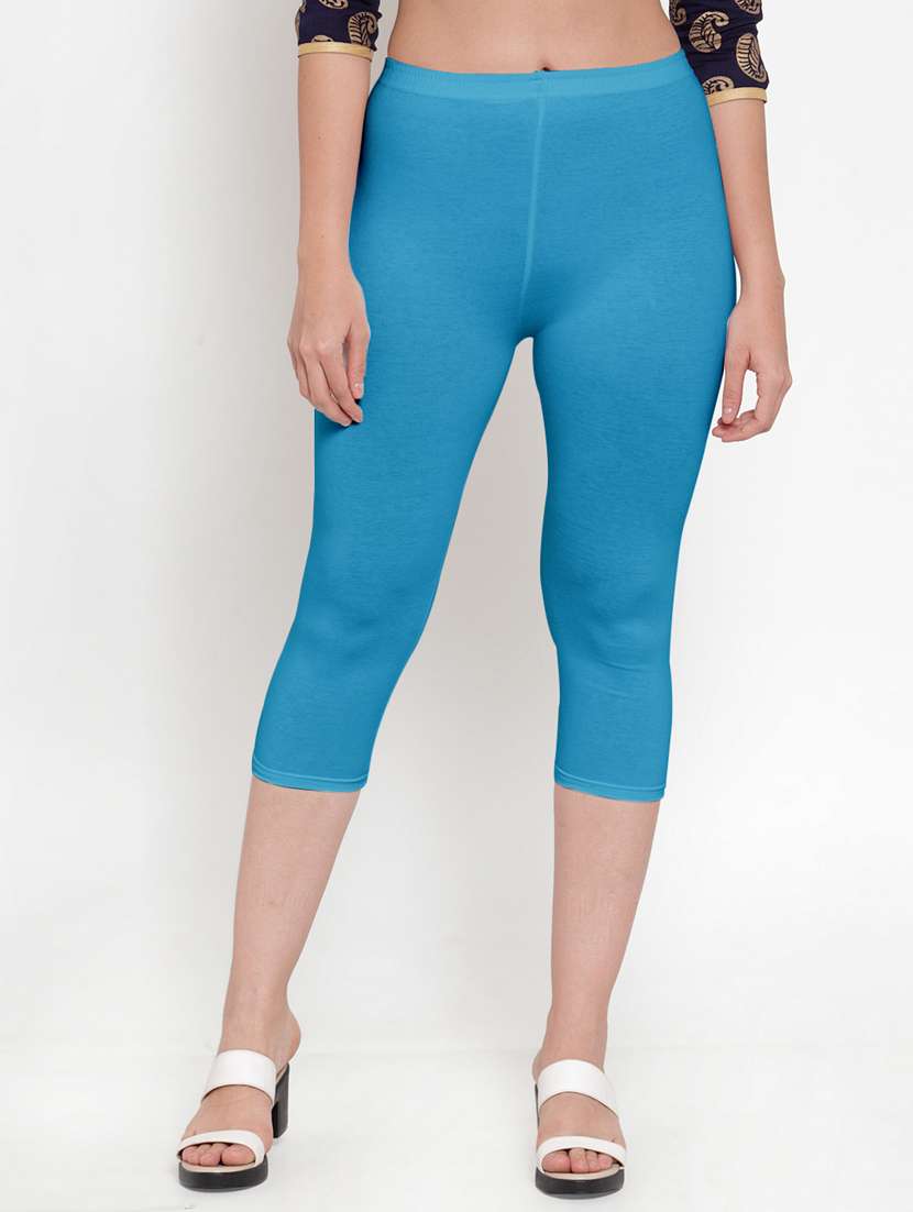pack of 2 solid capri leggings  - 19757571 -  Standard Image - 3