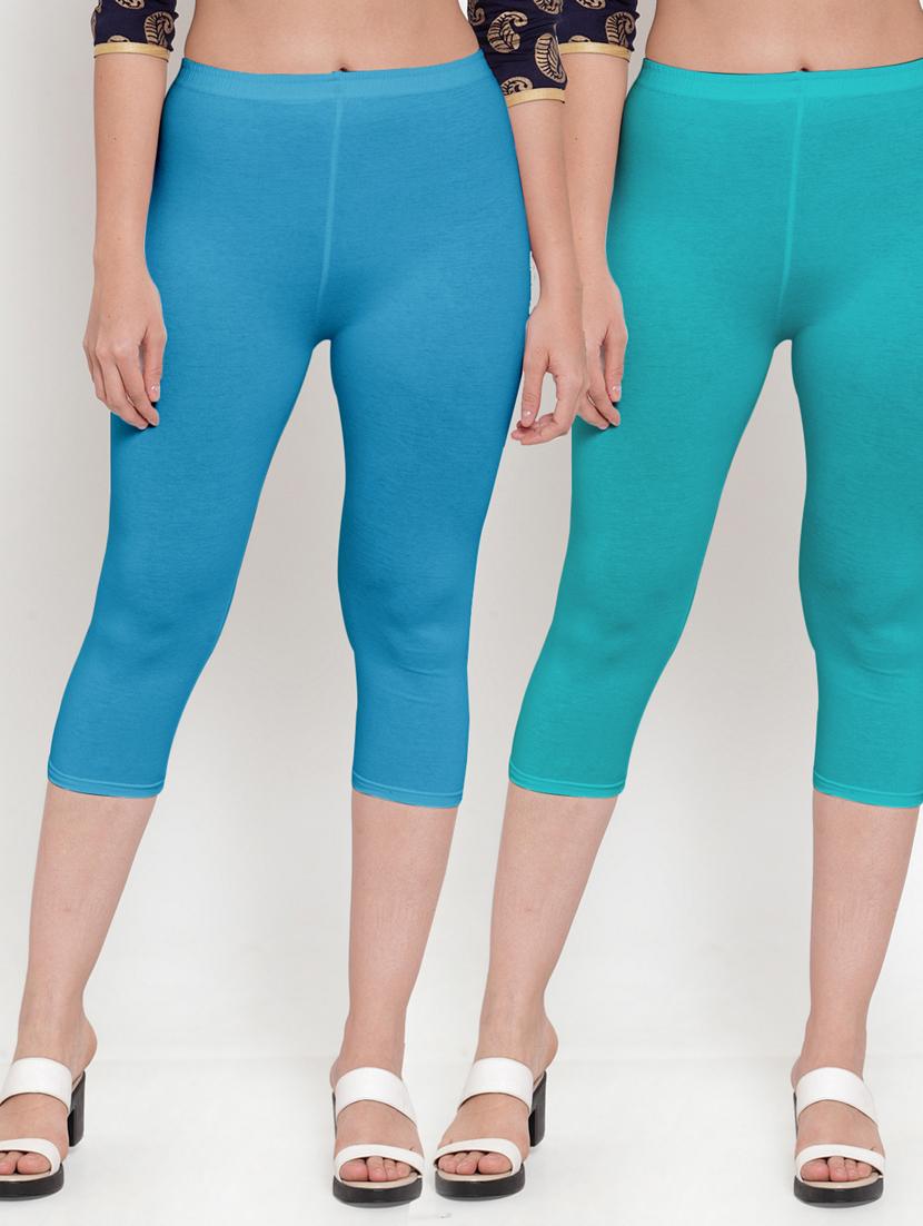 pack of 2 solid capri leggings - 19757574 - Zoom Image - 0