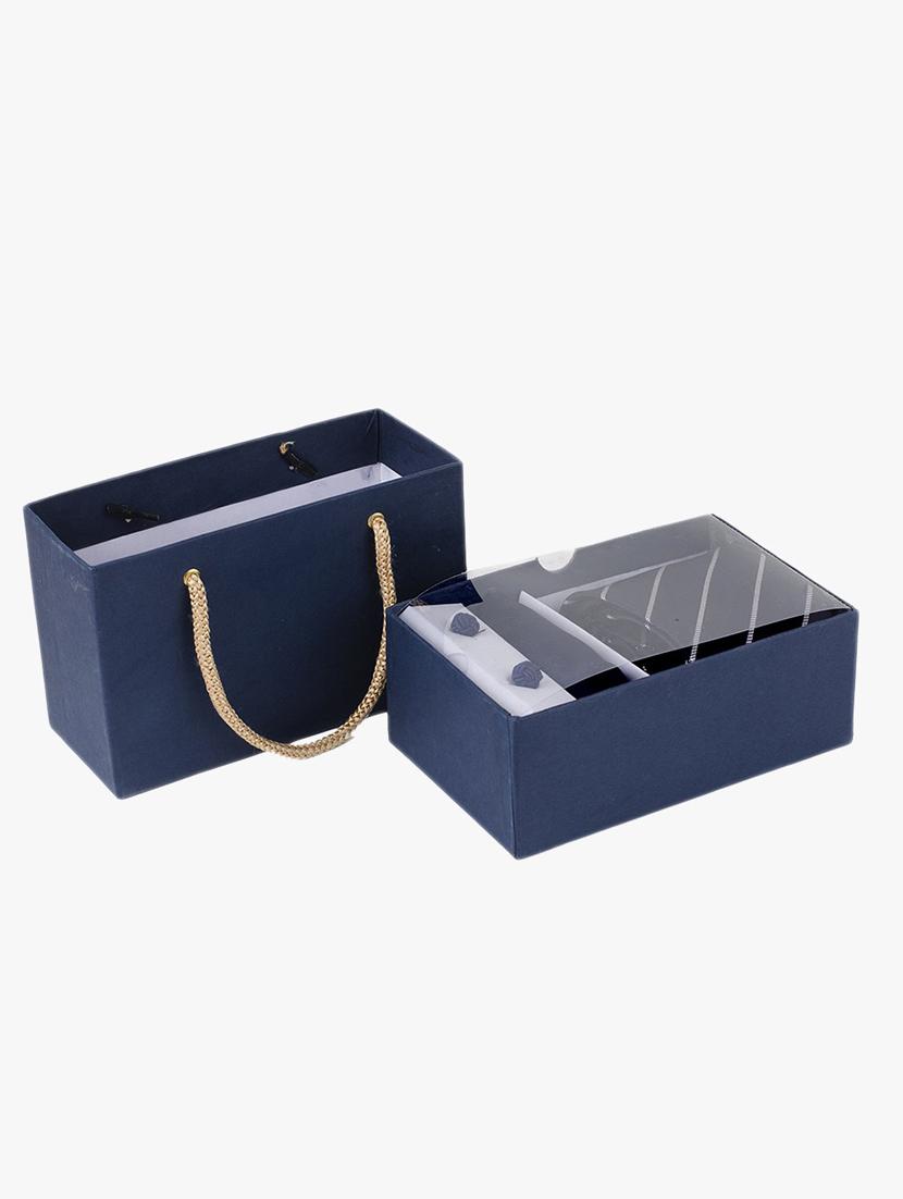 tie, cufflinks & pocket square gift combo - 19759024 - Standard Image - 3