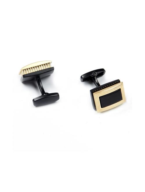 gold metal cufflink - 19761301 -  Standard Image - 0