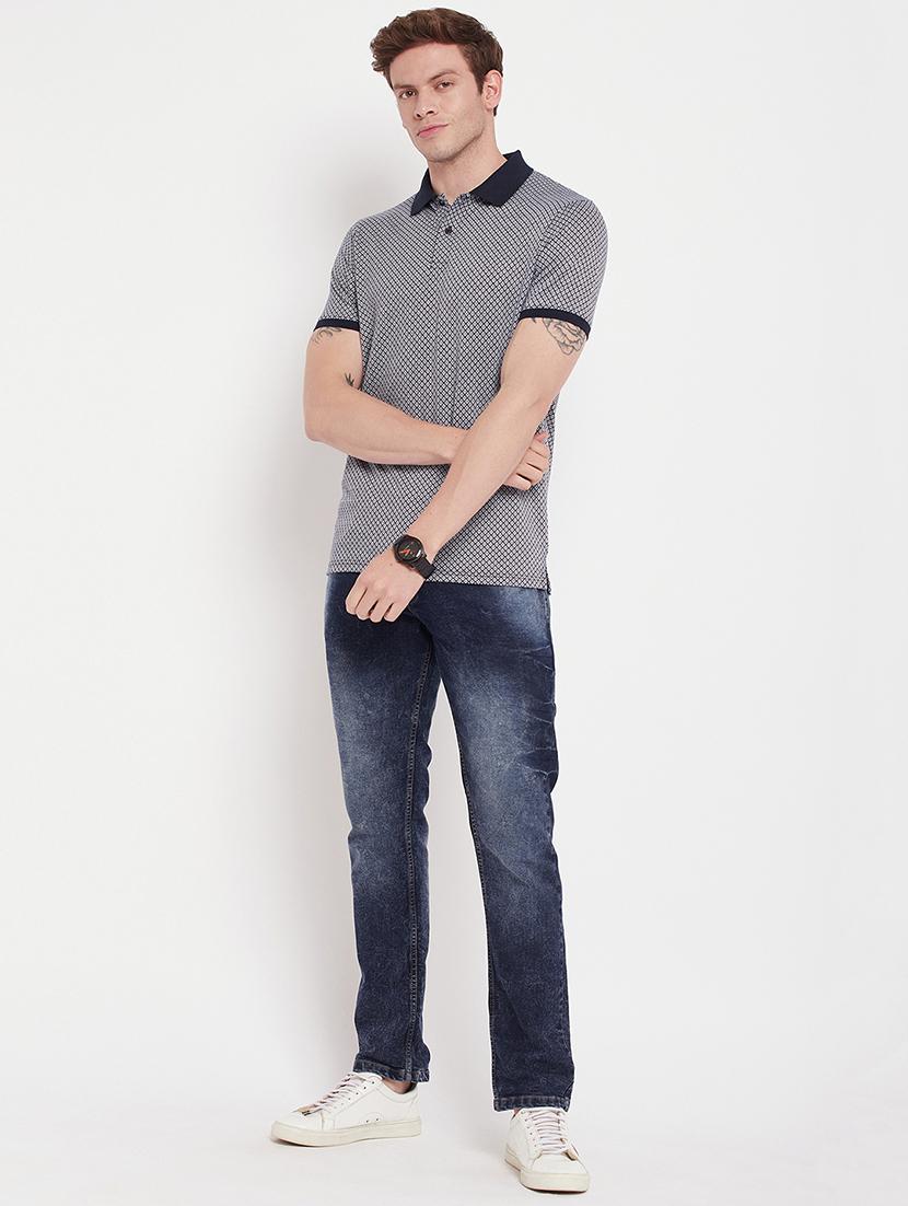 men printed polo t-shirt - 19763574 - Standard Image - 3