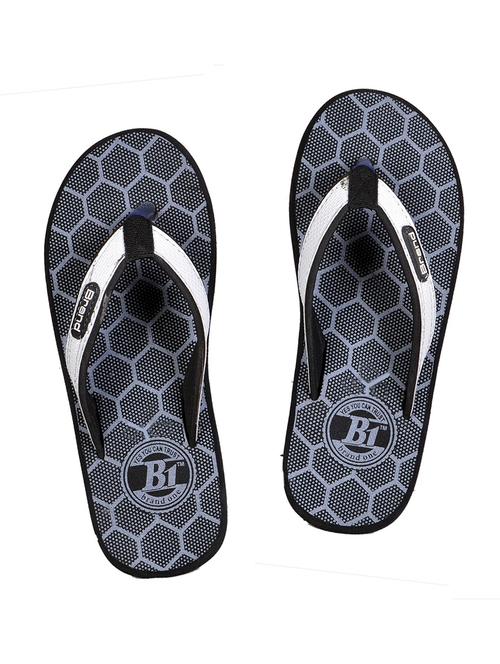blue leatherette slip on slippers - 19765305 -  Standard Image - 0