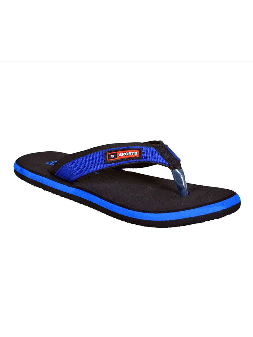 multi colored leatherette slip on flip flops