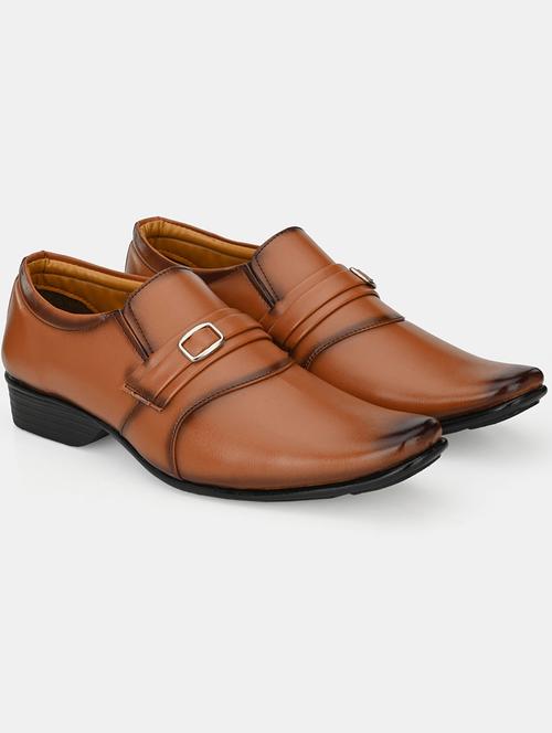 tan solid formal slip on - 19765824 -  Standard Image - 0