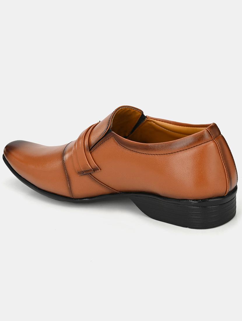 tan solid formal slip on - 19765824 - Standard Image - 3