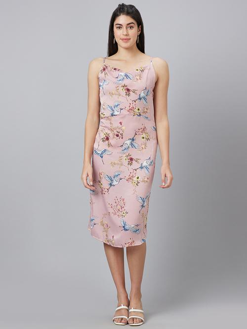 pink floral printed sheath dress - 19766421 - Standard Image - 0