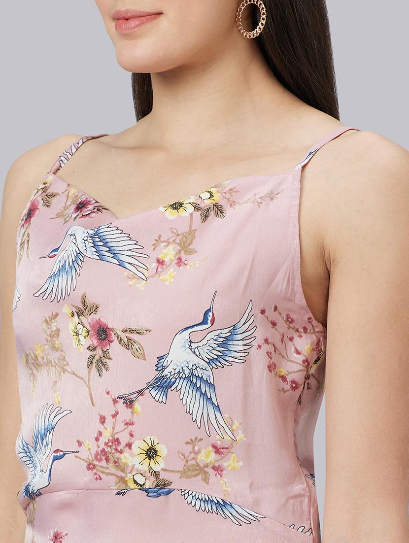pink floral printed sheath dress - 19766421 - Standard Image - 5