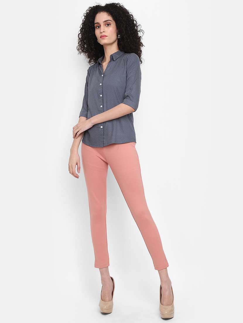 girls mid-rise solid ankle length jeggings - 19766528 -  Standard Image - 3