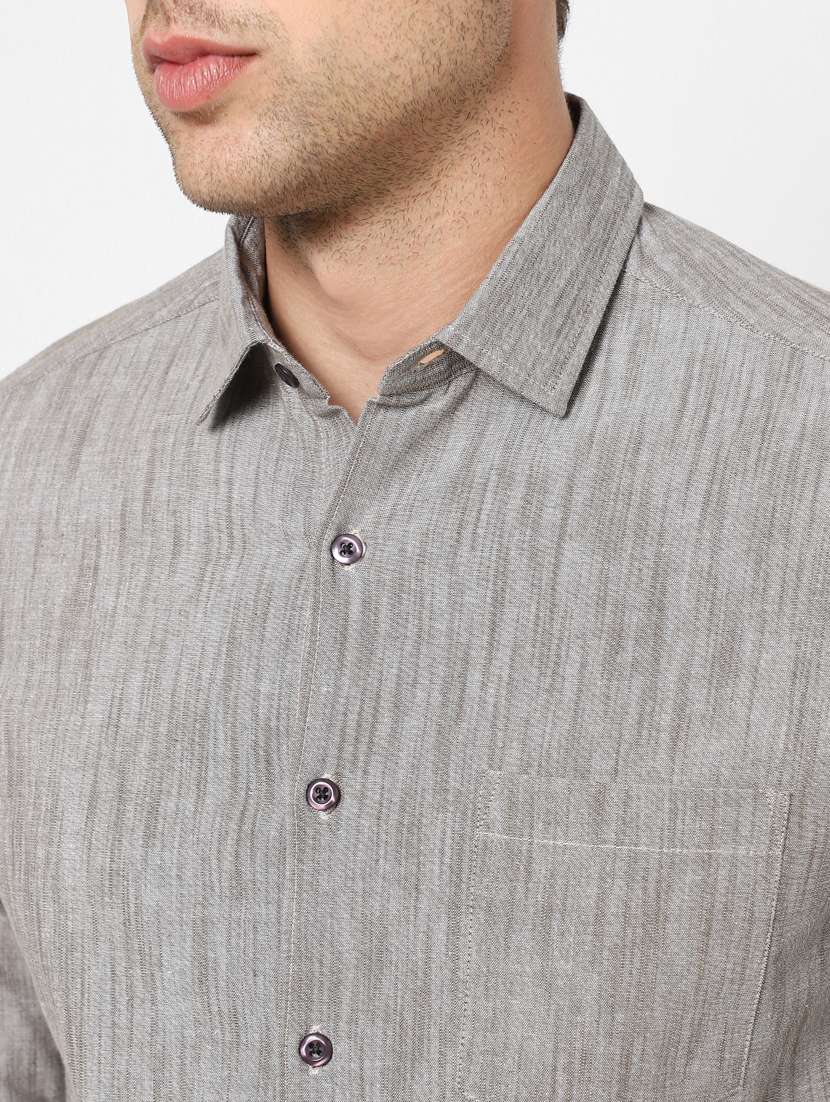 mens solid casual shirt - 19766569 -  Standard Image - 5