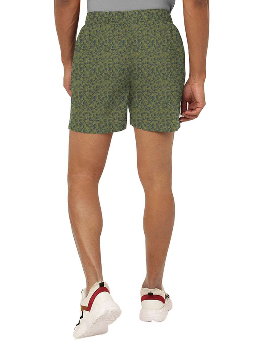 green cotton blend boxer - 19766621 -  Standard Image - 3