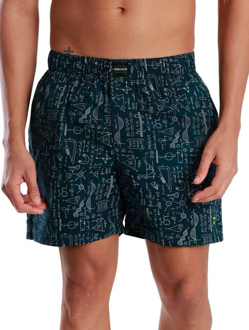 blue cotton blend boxer - 19766632 - Standard Image - 0
