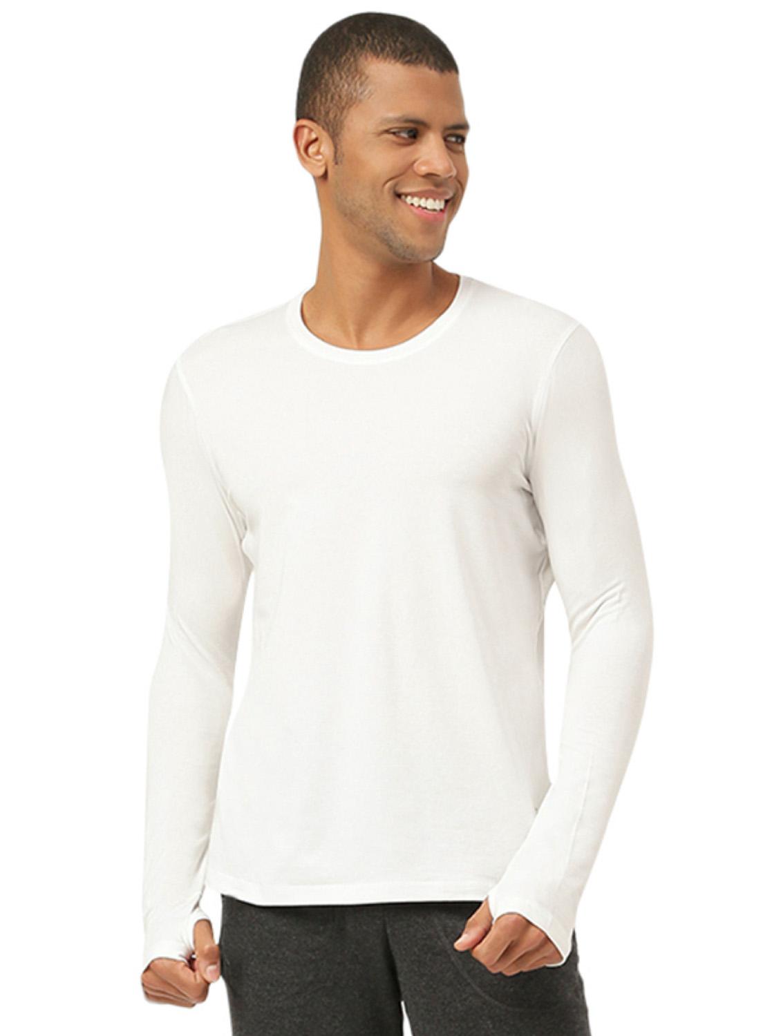 men round neck solids t-shirt - 19767036 - Zoom Image - 0