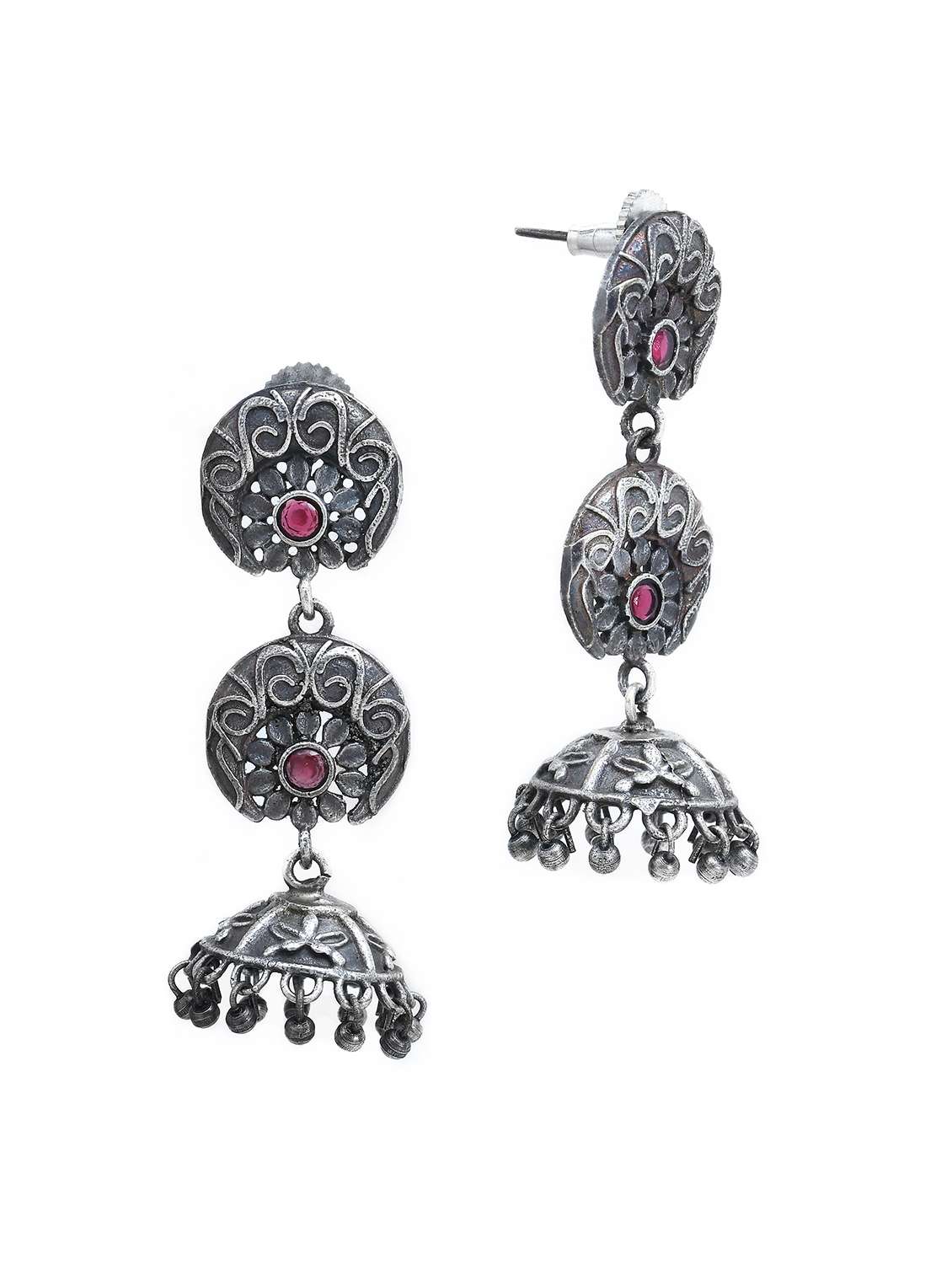 red brass necklaces and earring - 19768393 -  Standard Image - 3