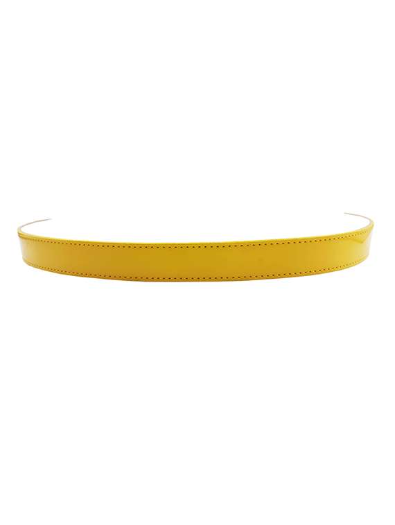 yellow faux leather belt - 19770317 -  Standard Image - 3