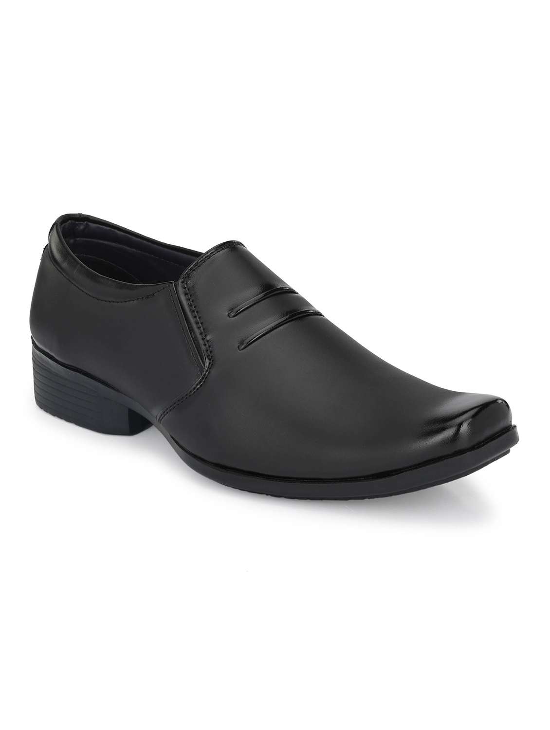 black slip on formal shoes - 19771510 - Zoom Image - 0