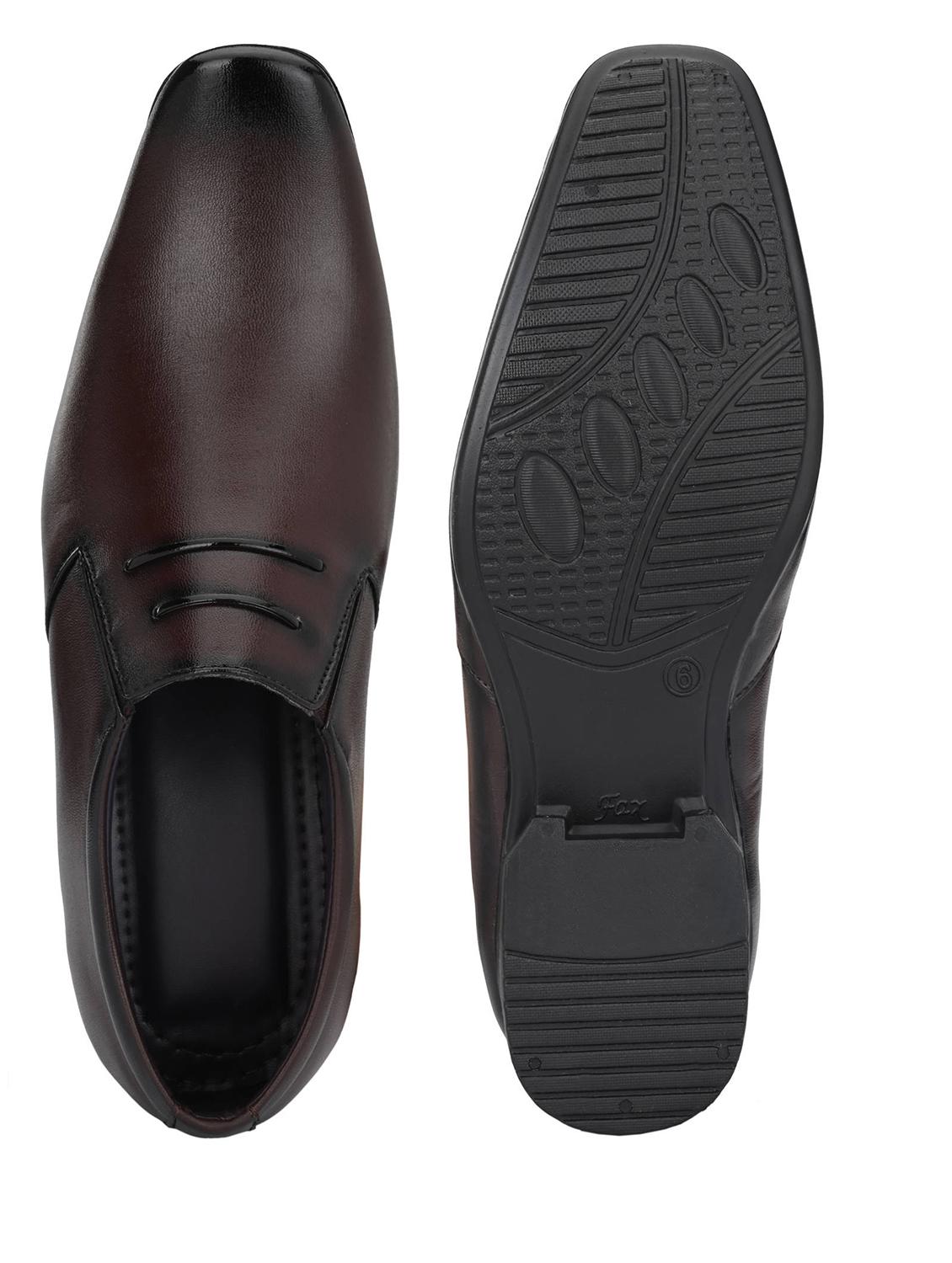 brown slip on formal shoes - 19771511 - Standard Image - 3
