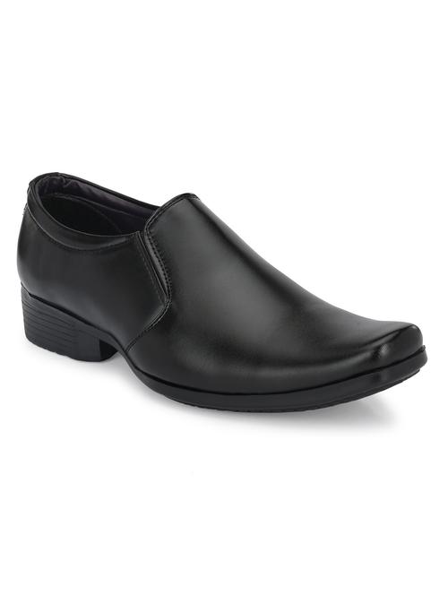 black slip on formal shoes - 19771561 - Standard Image - 0