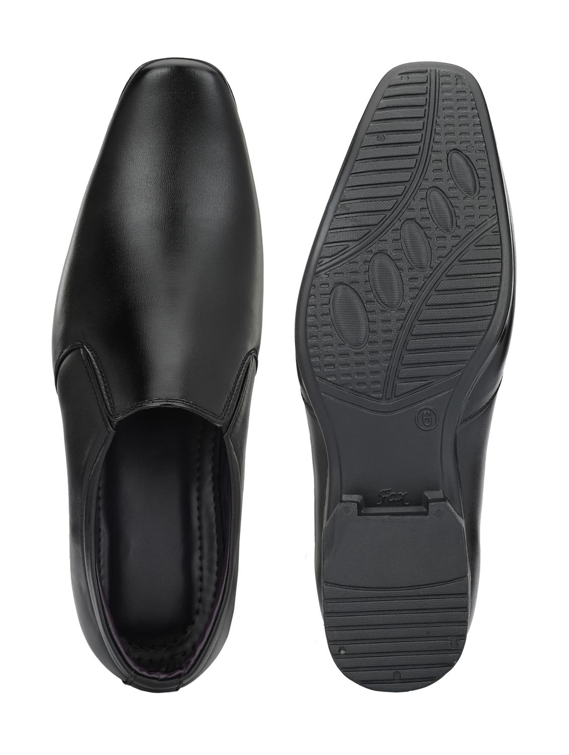 black slip on formal shoes - 19771561 - Standard Image - 3