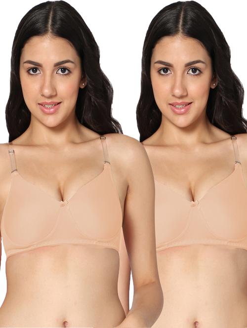 pack of 2 solid push up bra - 19771633 - Standard Image - 0