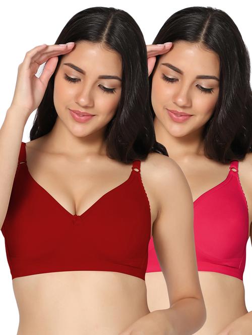 multi colored cotton tshirt bra - 19771793 - Standard Image - 0
