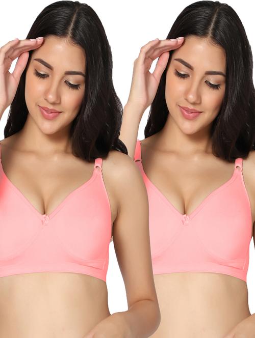pack of 2 solid t-shirt bra - 19771834 - Standard Image - 0