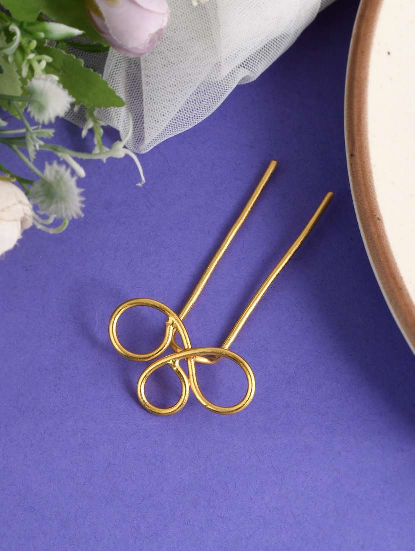 gold brass juda hair pin