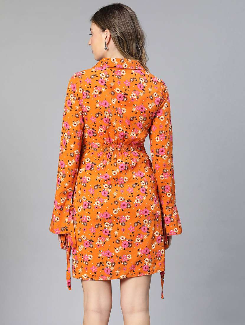 orange floral maternity wear - 19774995 - Standard Image - 3