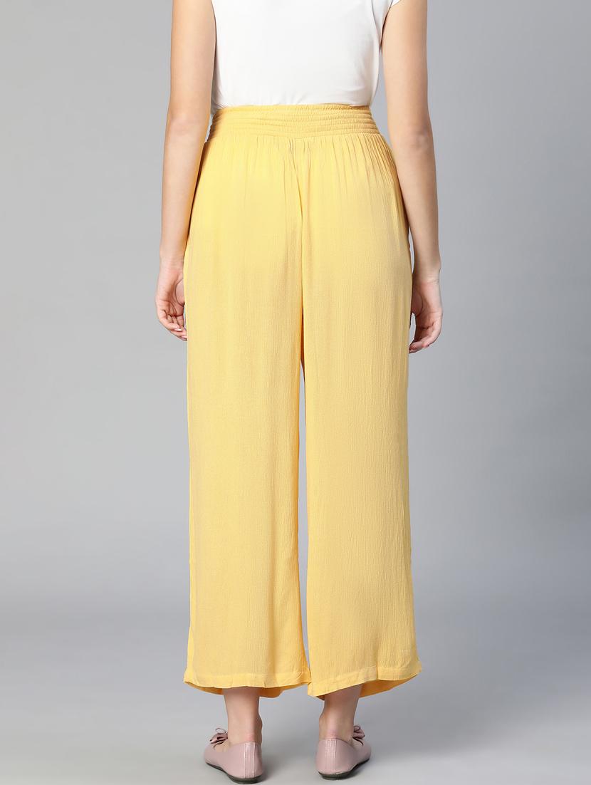 yellow solid maternity pant - 19774999 - Standard Image - 3