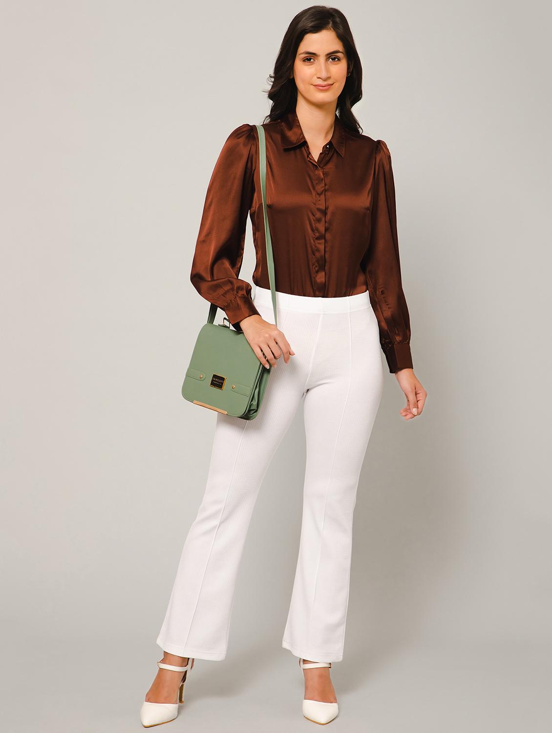 solids satin regular shirt - 19775867 - Standard Image - 3