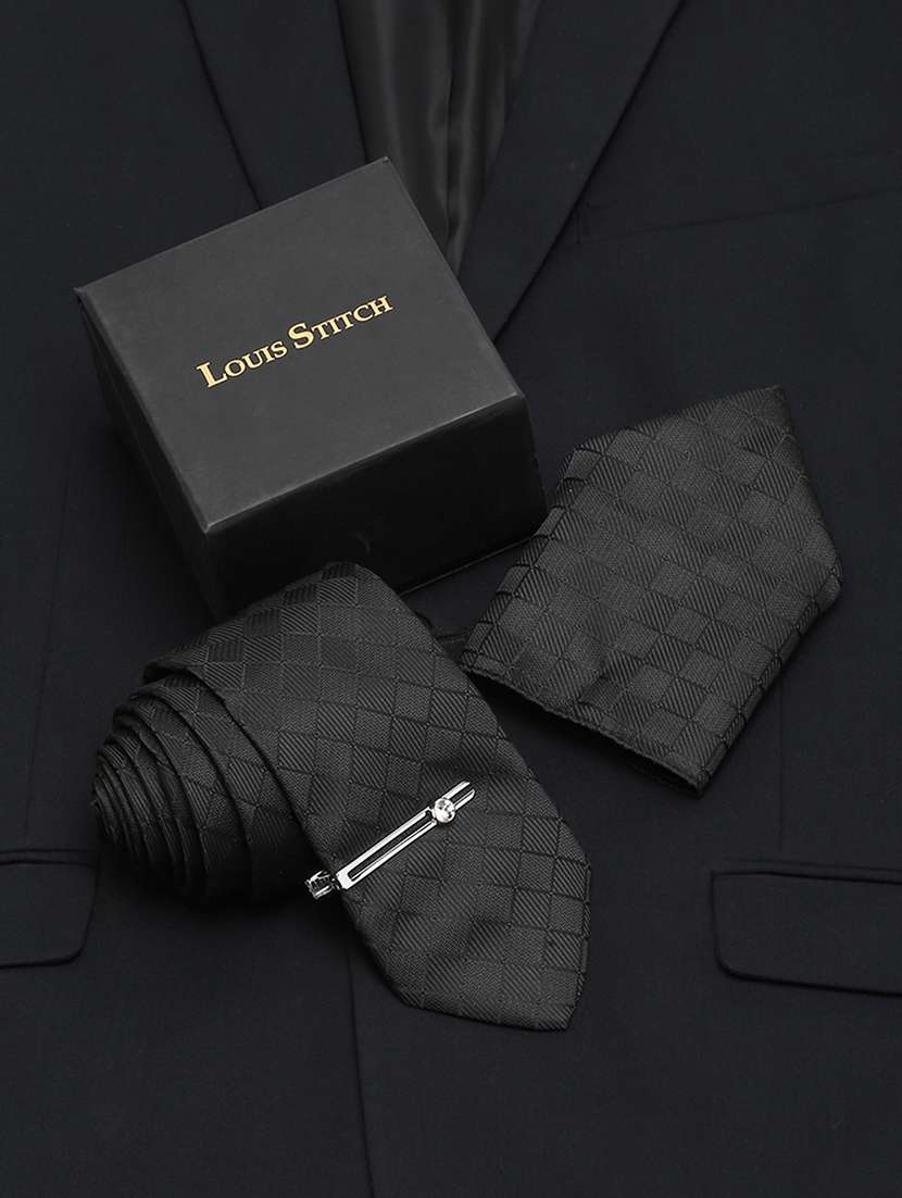 louis stitch mens necktie suit accessories set 