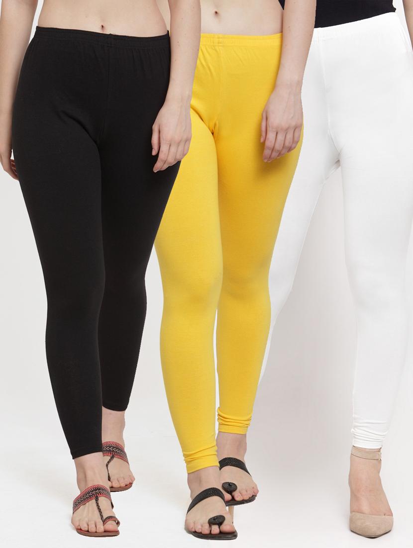 pack of 3 solid leggings - 19776108 -  Zoom Image - 0