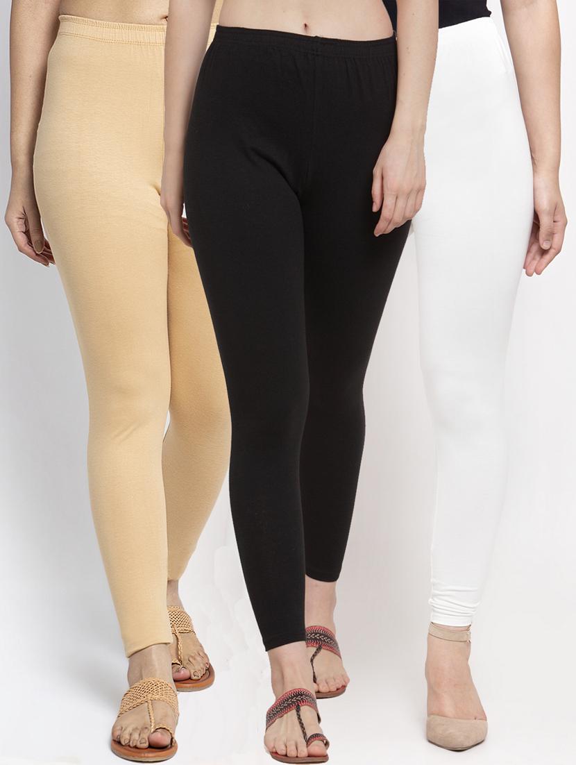 pack of 3 solid leggings - 19776111 - Zoom Image - 0