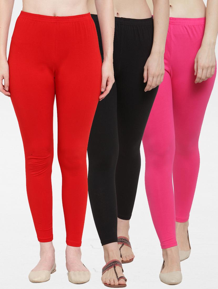 gracit ankle length leggings combo - 19776132 -  Zoom Image - 0