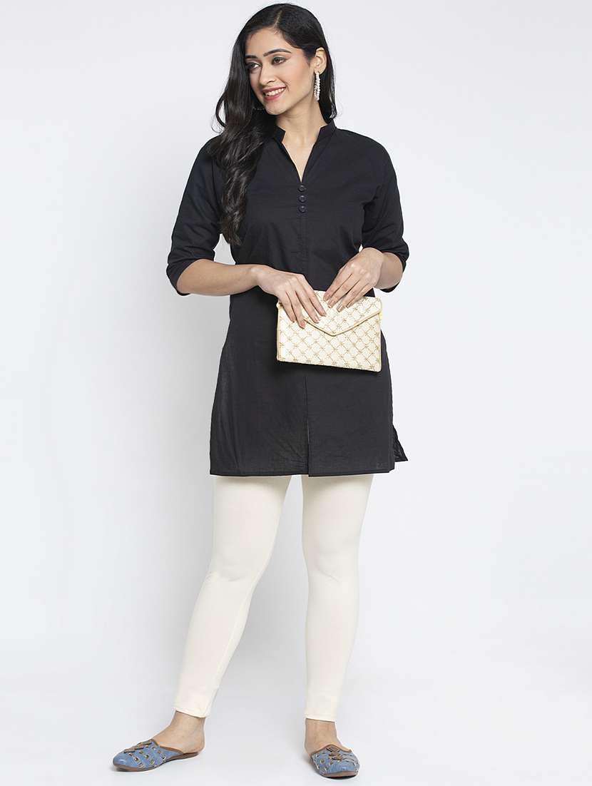 pack of 3 solid lycra leggings - 19776332 -  Standard Image - 5