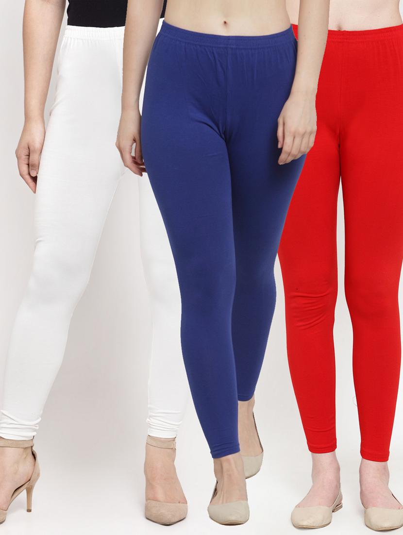 pack of 3 solid leggings - 19776428 -  Zoom Image - 0