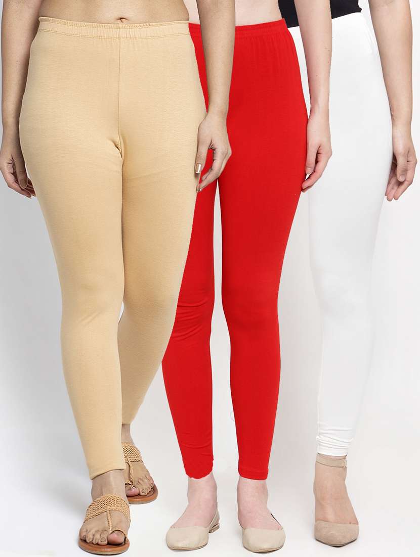 pack of 3 solid leggings